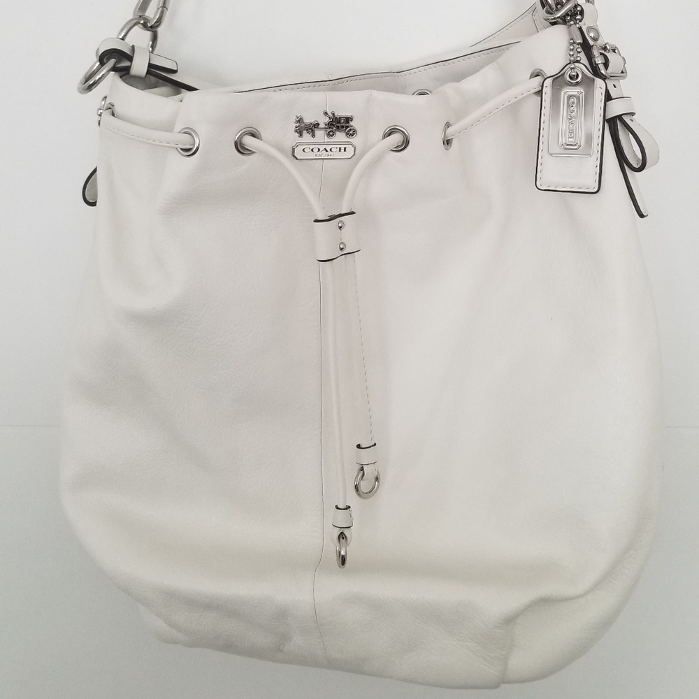 Coach white bag